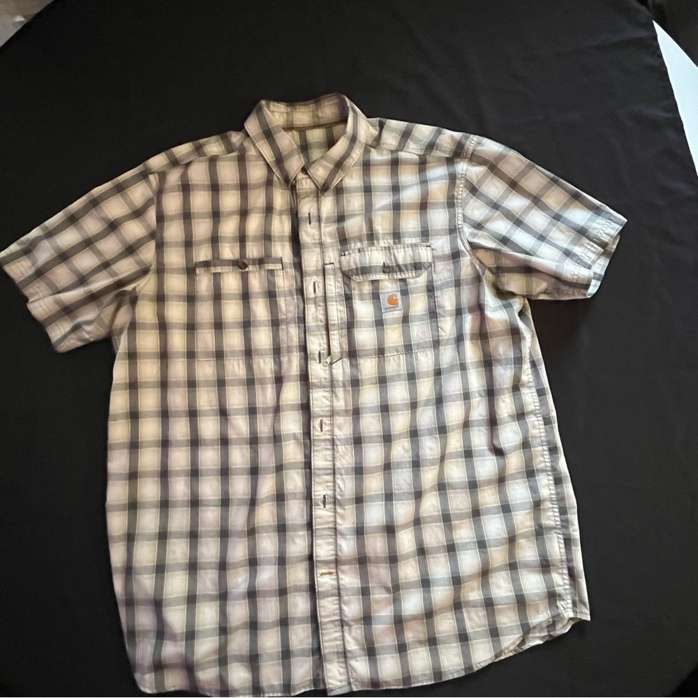 Carhartt Men's Casual Plaid Button Down Shirt